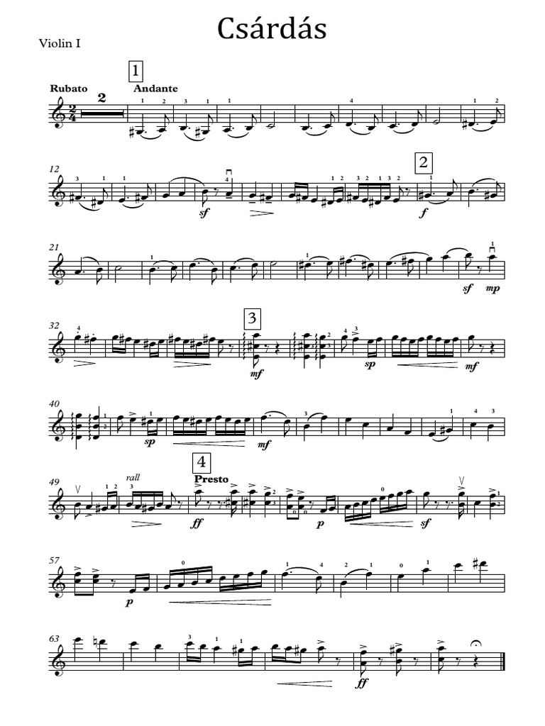 Chardas | PDF | Musical Forms | Elements Of Music