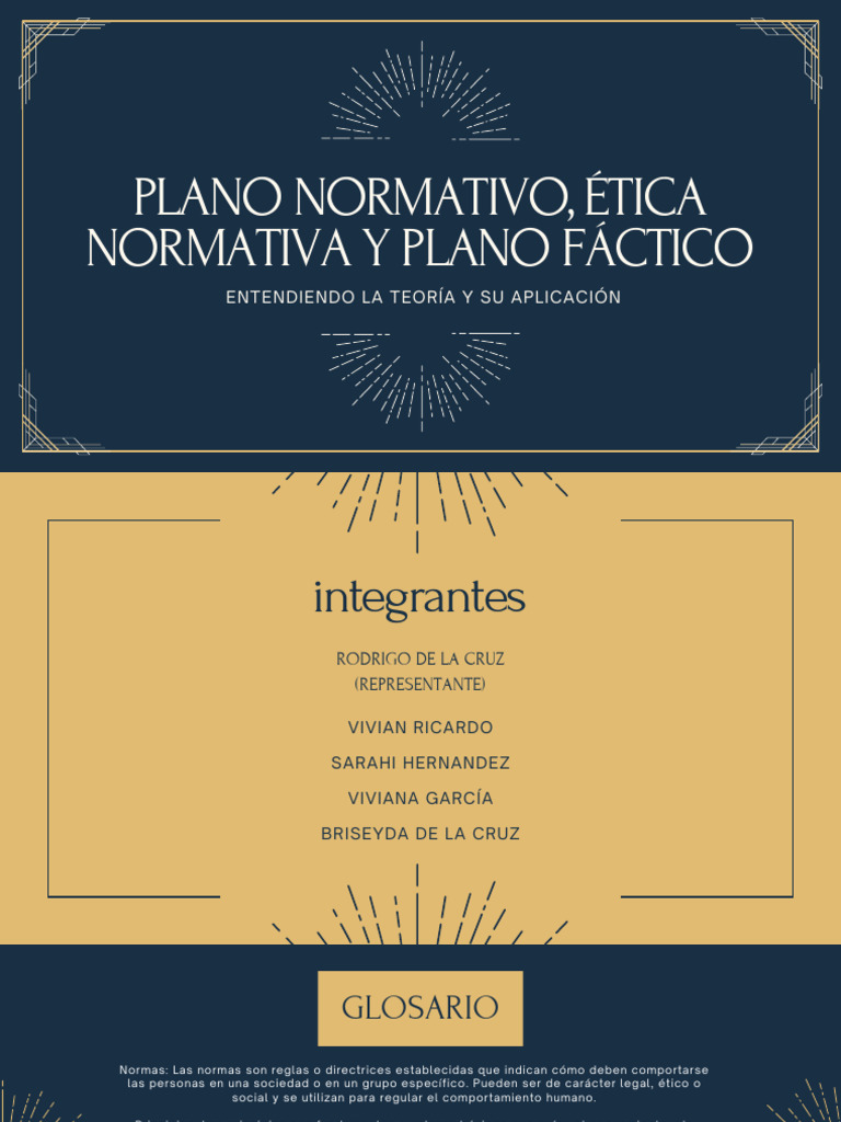 Plano Normativo, Etica Normativa y Plano Factico | PDF