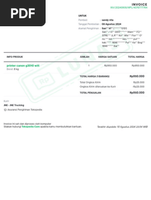 Invoice 4076777784