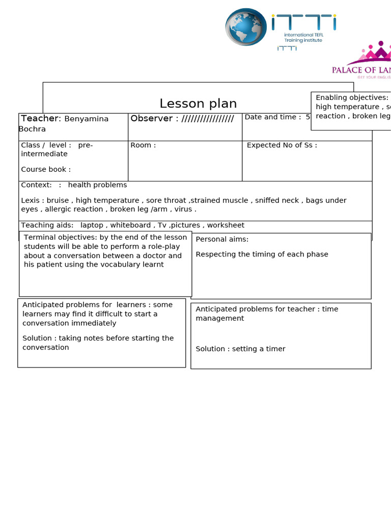 Lesson Plan | PDF