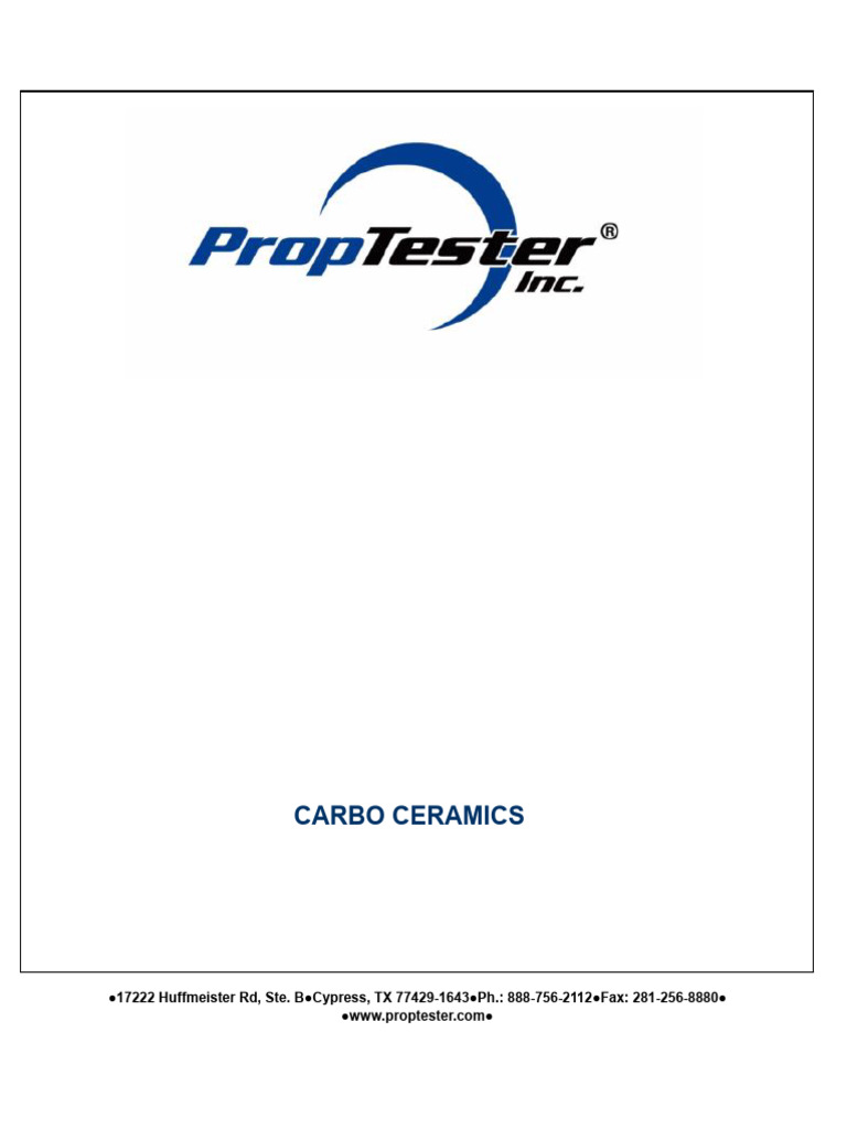 API 19C Testing for 40/70 Proppant | PDF
