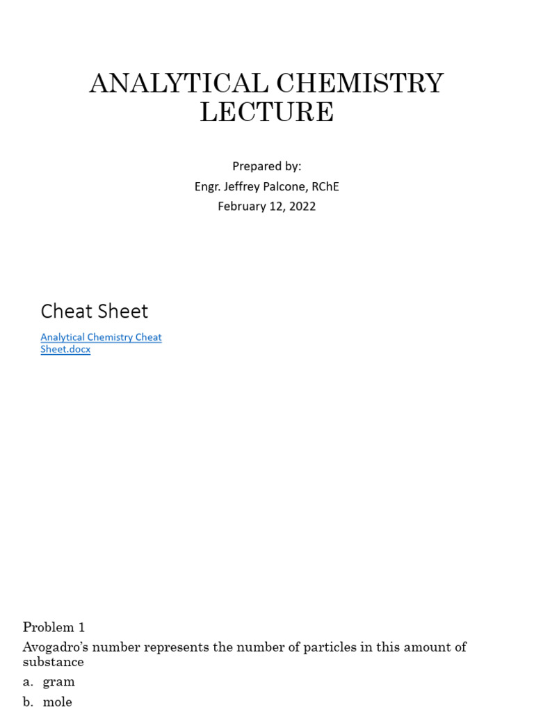 Analytical Chemistry | PDF | Titration | Science & Mathematics