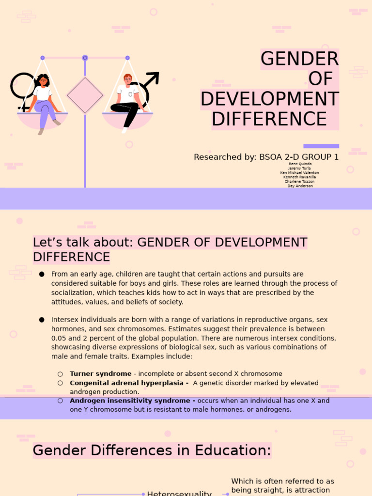 Gender Development and Difference | PDF