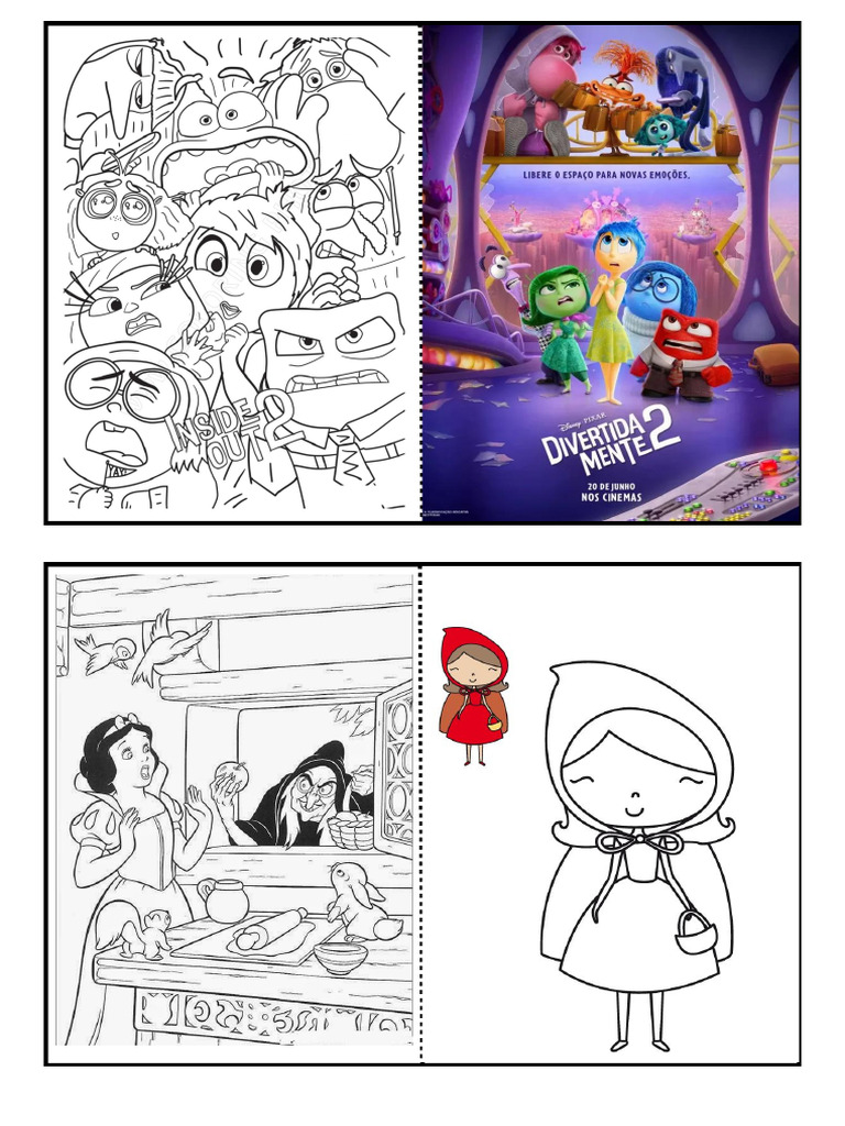 Livrinho de Divertida Mente 2 para Colorir - PDF - 20240915 - 073944 ...