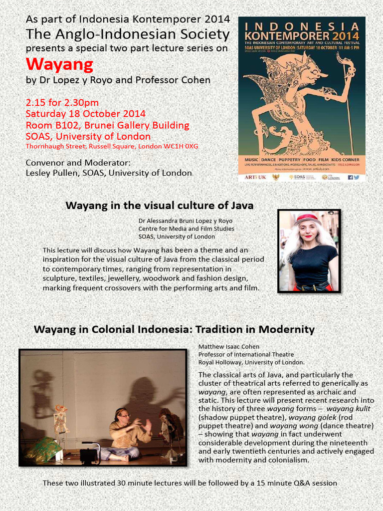Wayang in The Visual Culture of Java | PDF
