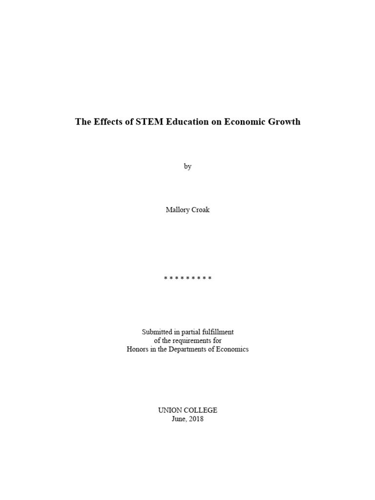 Impact of STEM Education on Growth | PDF | Economic Growth | Computers