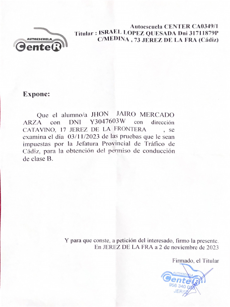 Justificante | PDF