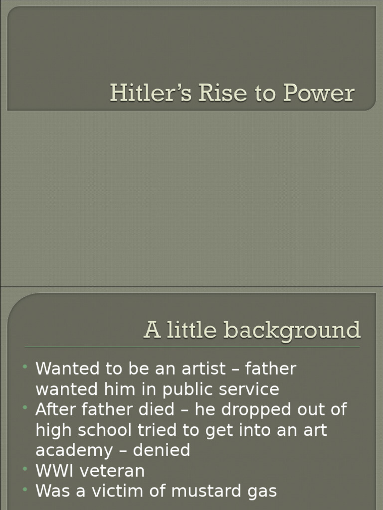 Rise of Hitler and Nazi Germany | PDF | Weimar Republic | Adolf Hitler