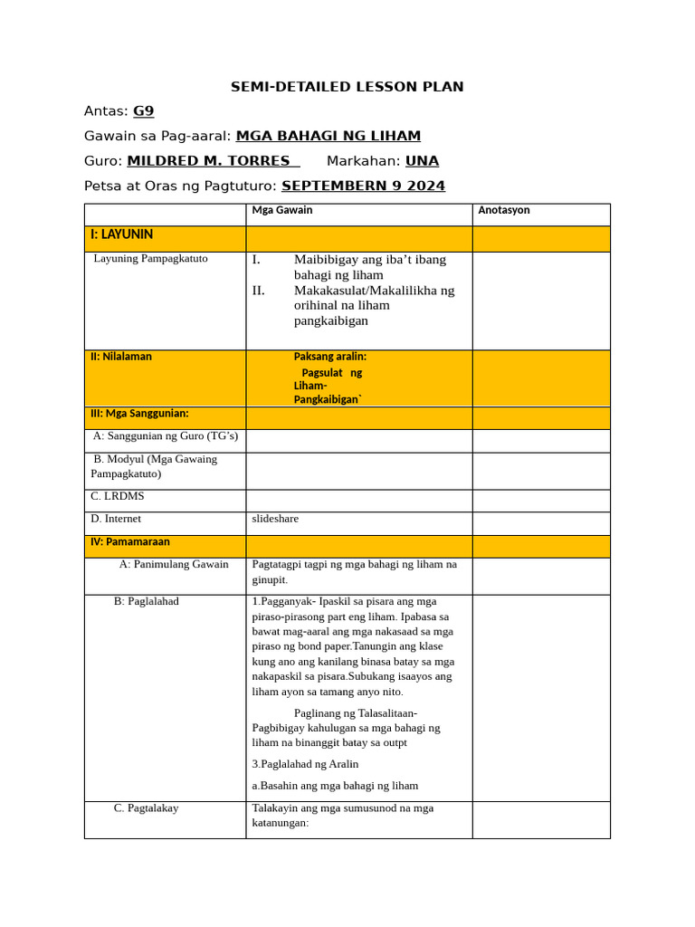 Cot Q1 2024-2025 | PDF