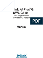D-Link AirPlus G DWL-G510 802.11g - B Wireless Adapter