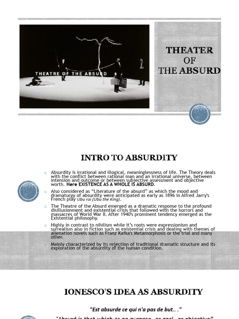 Theater of Absurd | PDF