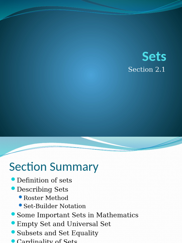 Chapter - 3 Sets | PDF