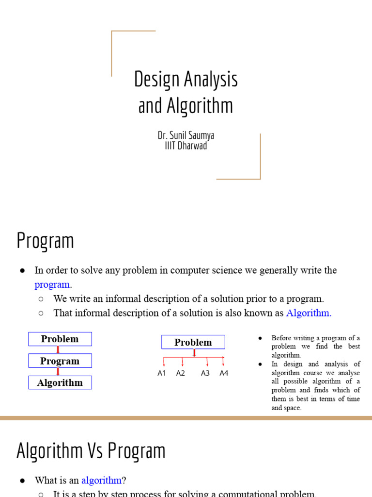 Design Analysis and Algorithm | PDF