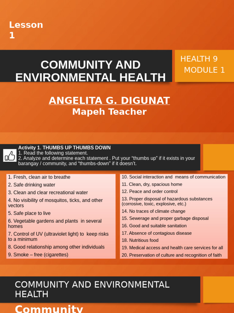 Health 9 Module 1 q1 | PDF
