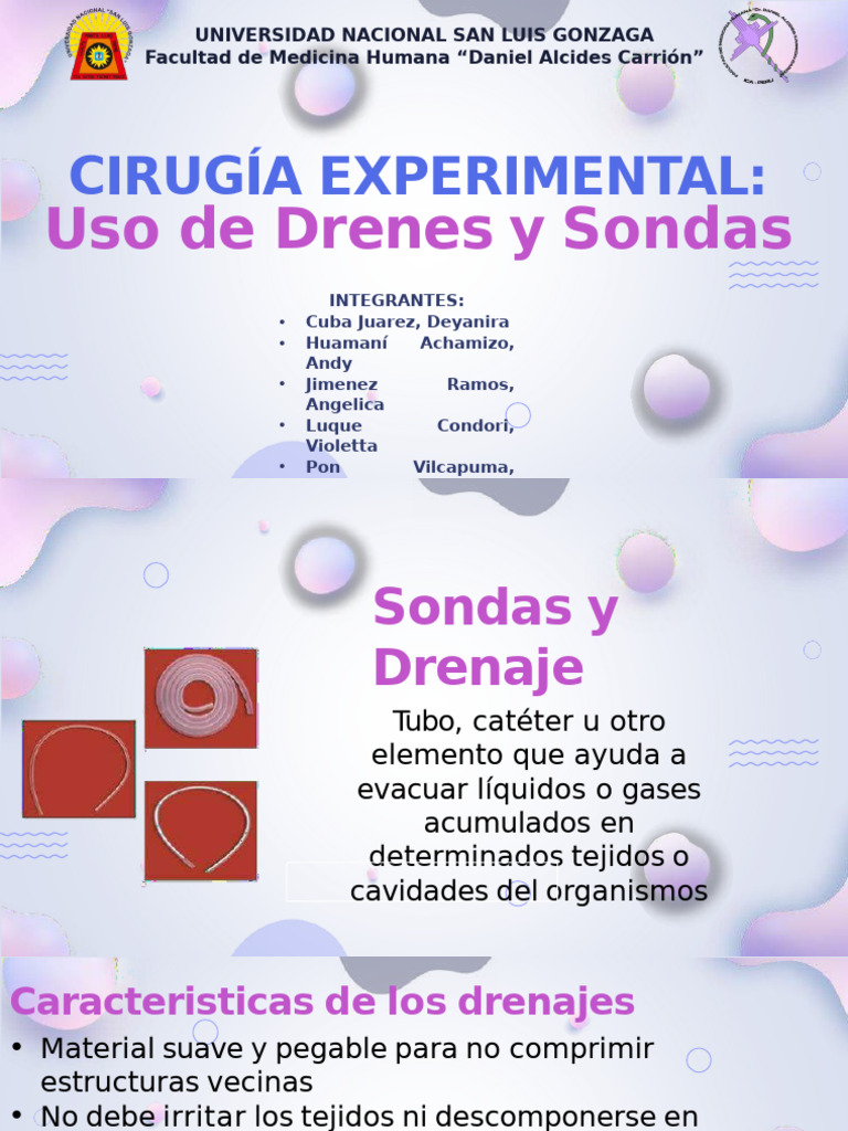 Drenes y Sondas | PDF