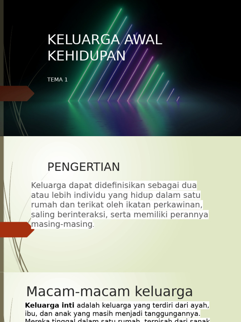 1 Keluarga Awal Kehidupan Pdf