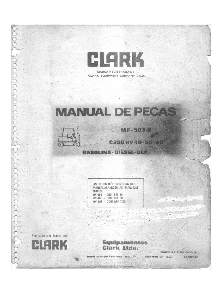 Clark C300 HY466 BRF4205 (1980) | PDF