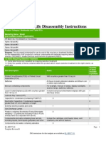 Product End-of-Life Disassembly Instructions