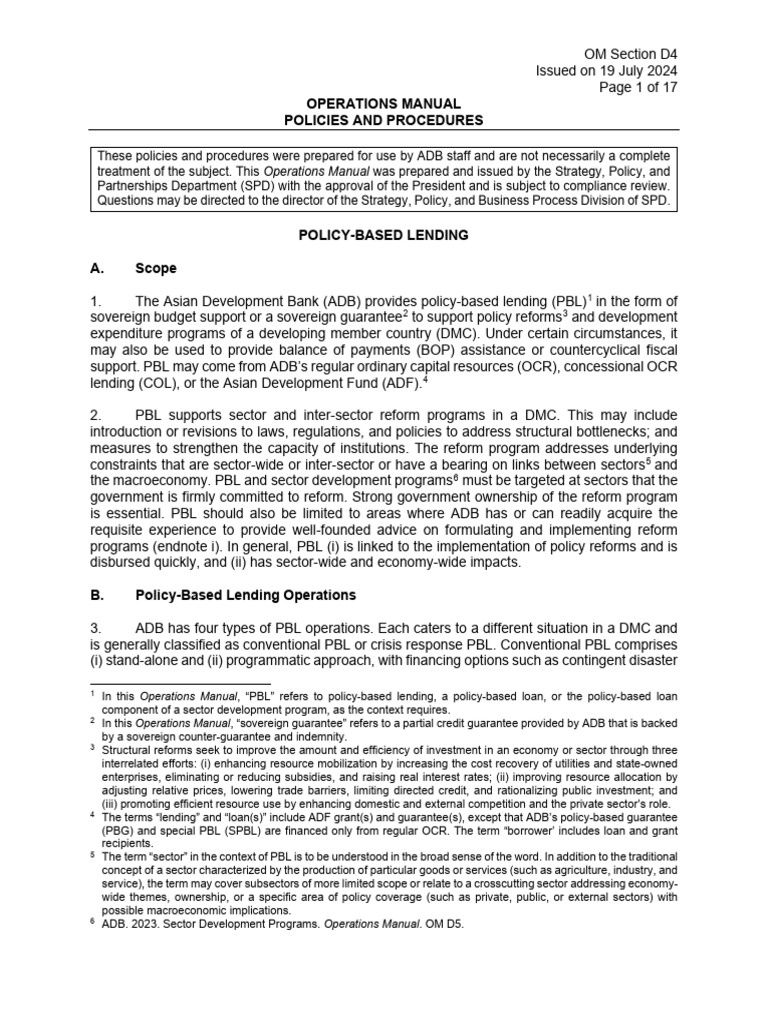 Operations Manual Policies and Procedures | PDF