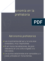 Astronomia en La Prehistoria