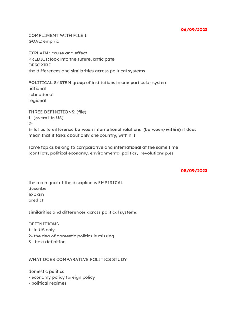 Comparative Politics Pdf