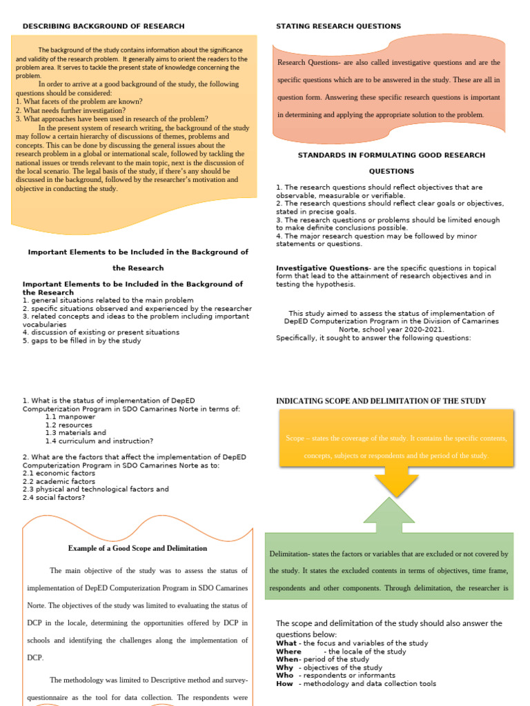 Describing Background of Research | PDF | Survey Methodology | Science
