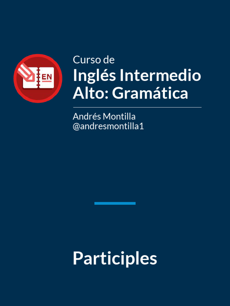 Curso de Ingles Intermedio Alto Gramatica | PDF