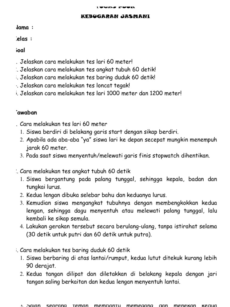 Kebugaran Jasmani Pdf