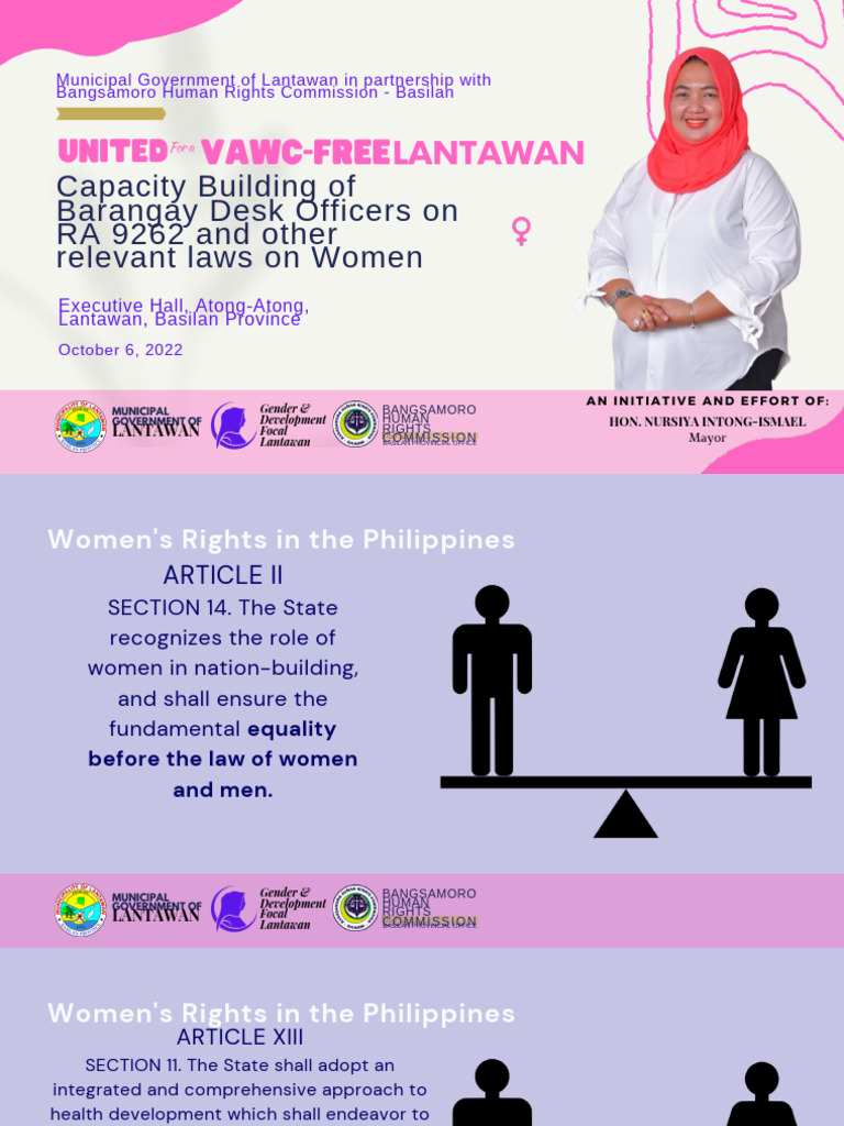 VAWC For Barangay Officials | PDF