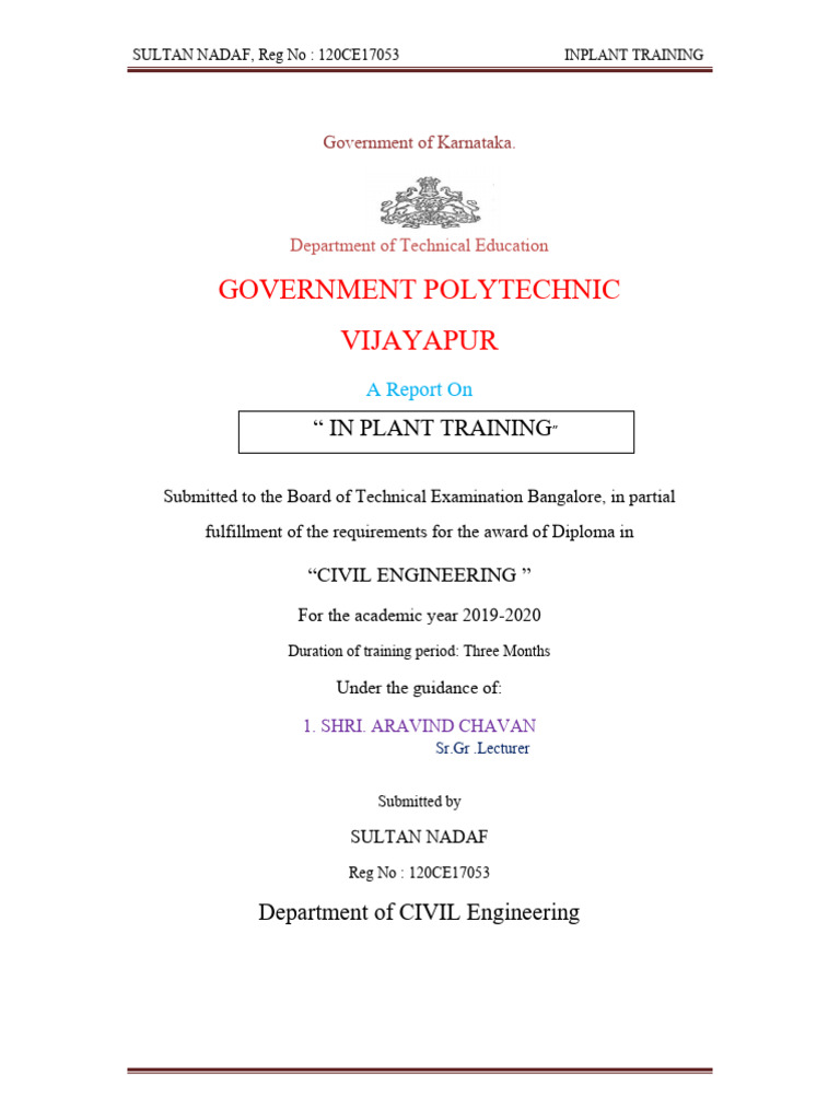 Im PLANT TRAINING