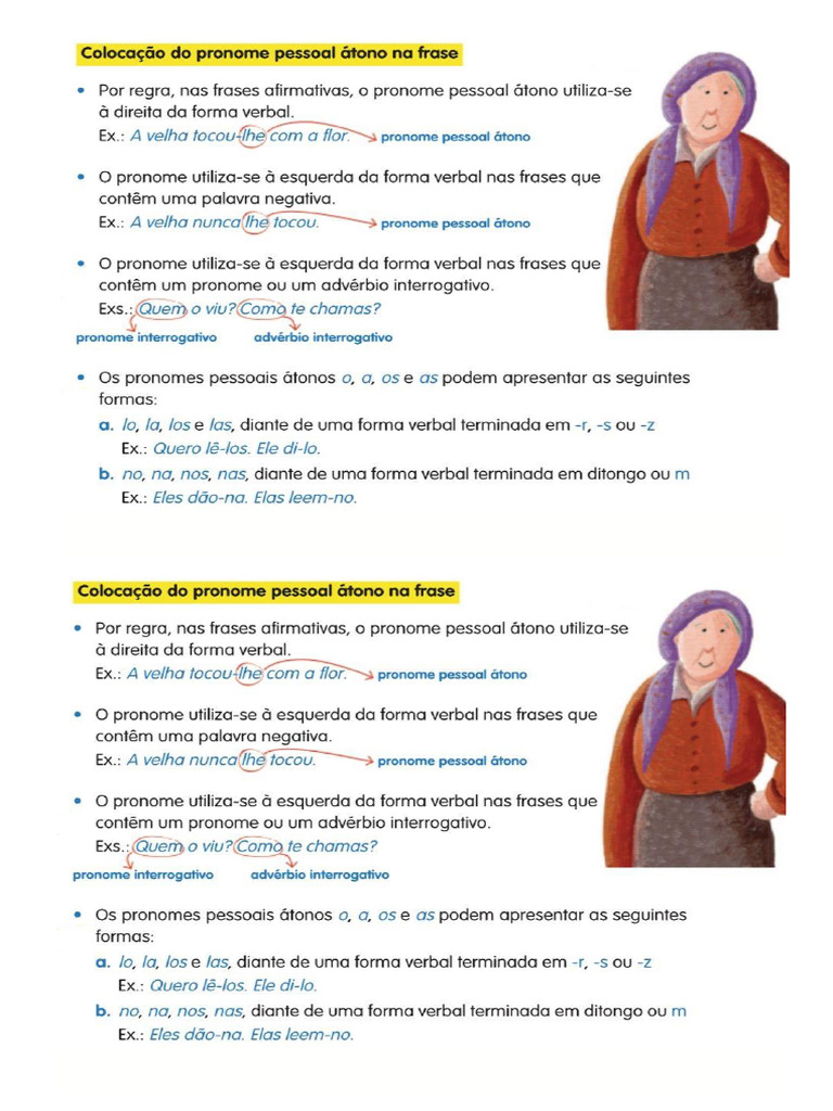 Colocação Do Pronome Pessoal | PDF