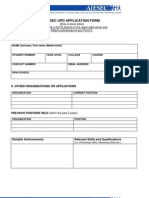 Aiesec Upd Application Form 1112a
