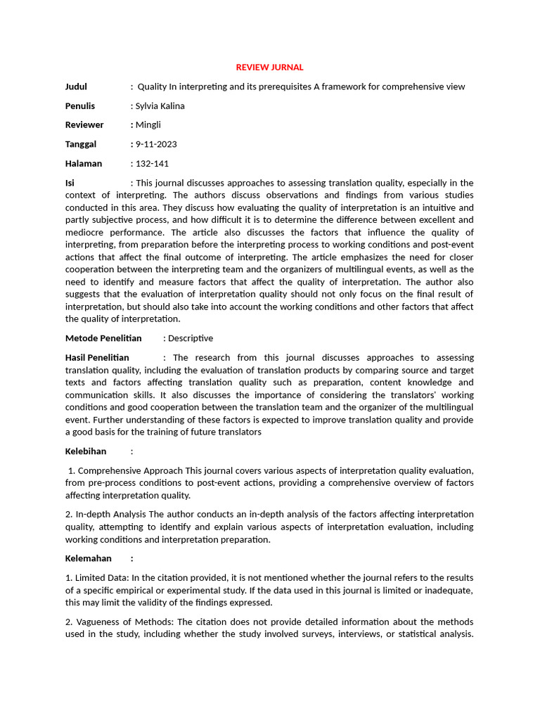 Review Jurnal | PDF