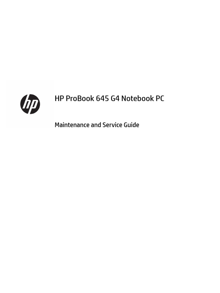 HP Probook - 645 - g4 | PDF | Usb | Hdmi