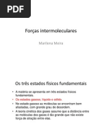 Forças intermoleculares
