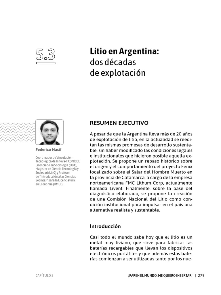 Litio en Argentina | PDF