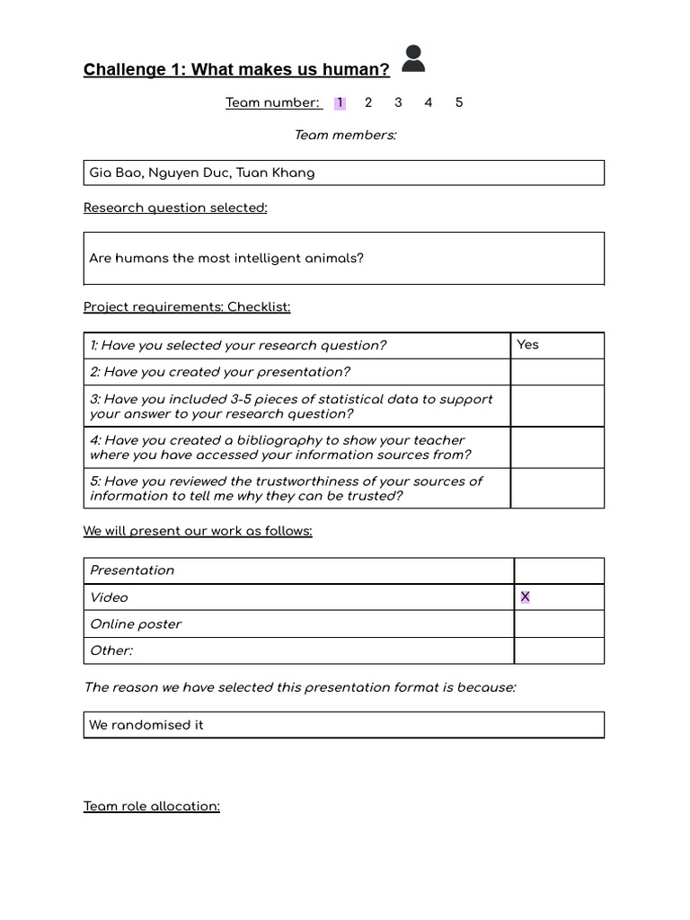Team 1 Project GP | PDF
