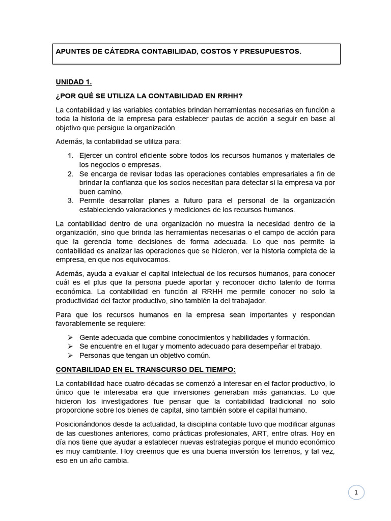 Apuntes Unidad 1 Contabilidad Pdf