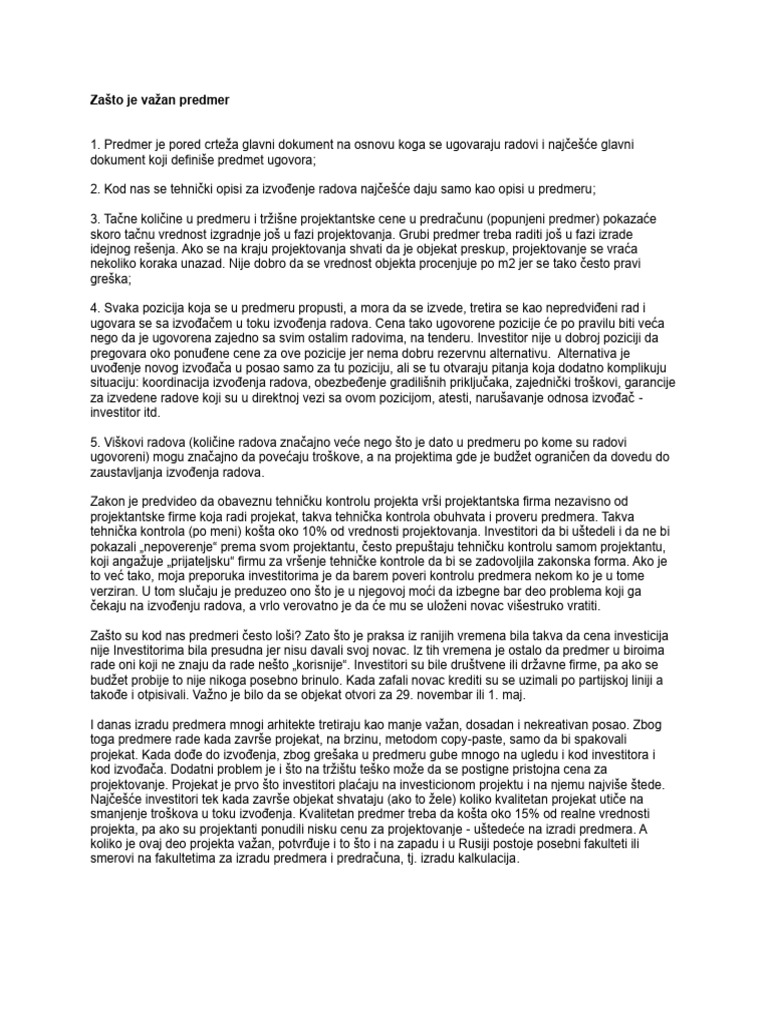 Racunica Predmer | PDF