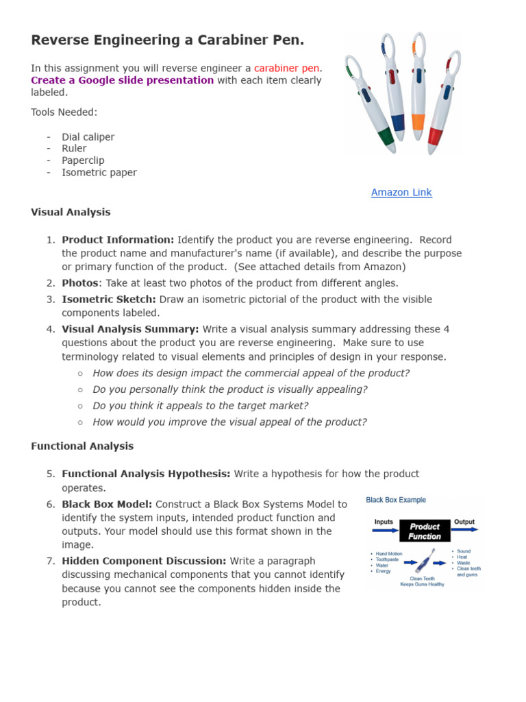 Reverse Engineering A Carabiner Pen V 3 Fusion 360 Pdf
