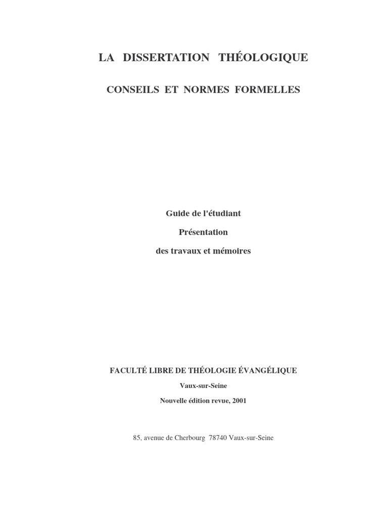 Guide Dissertation | PDF