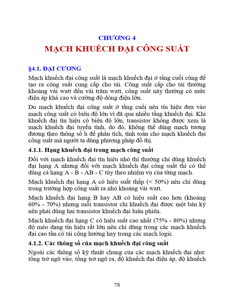 Chuong 4 MACH DIEN TU 1 | PDF