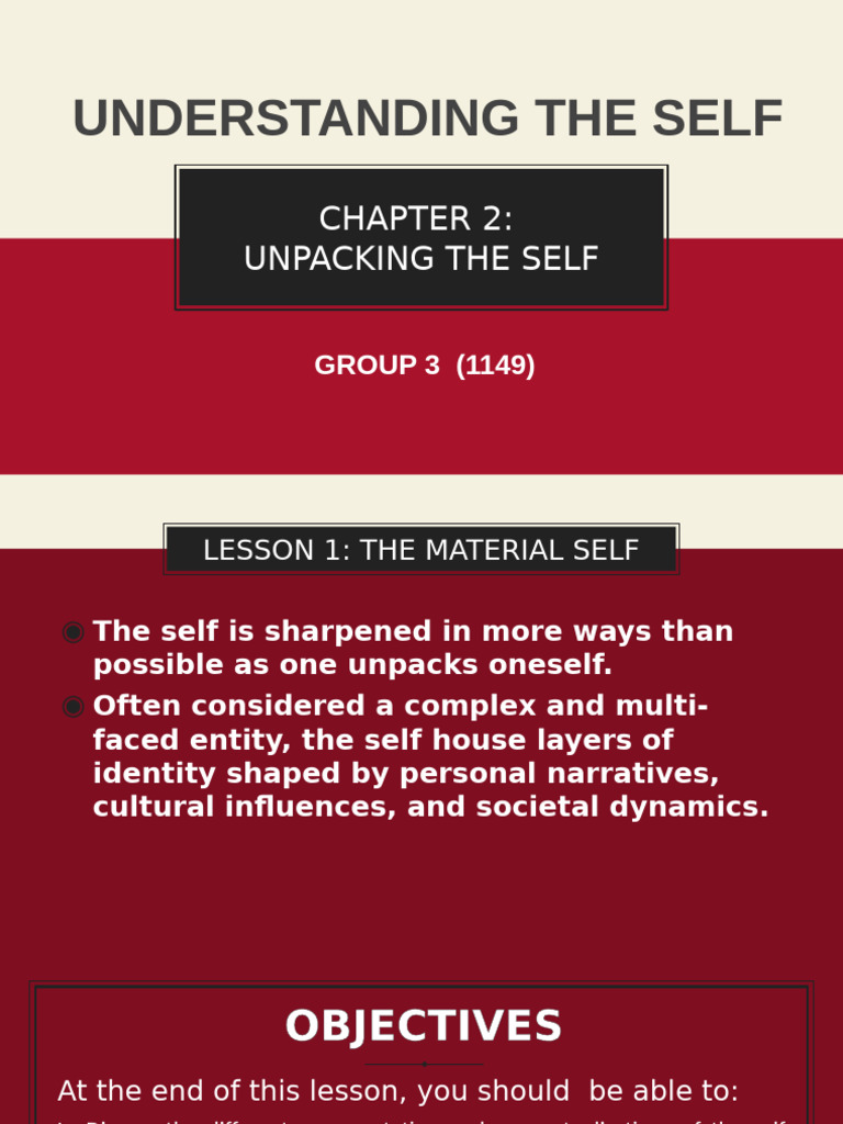 Chapter 2.Pptx Final Unpacking The Sel | PDF