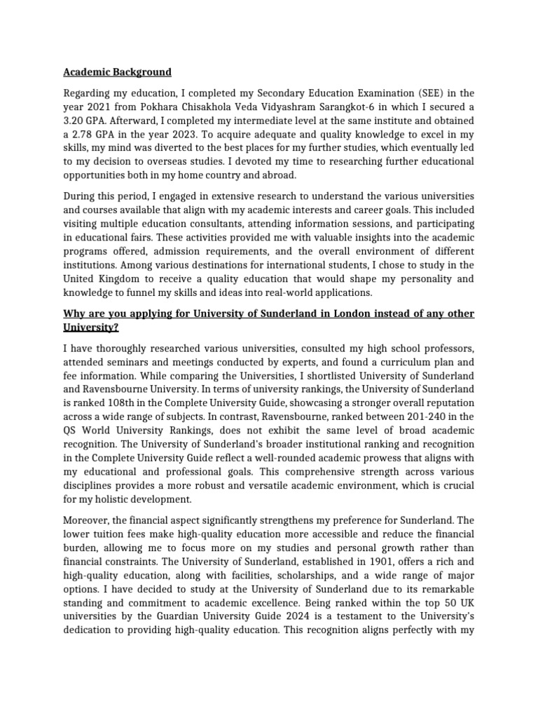 Academic Background | PDF