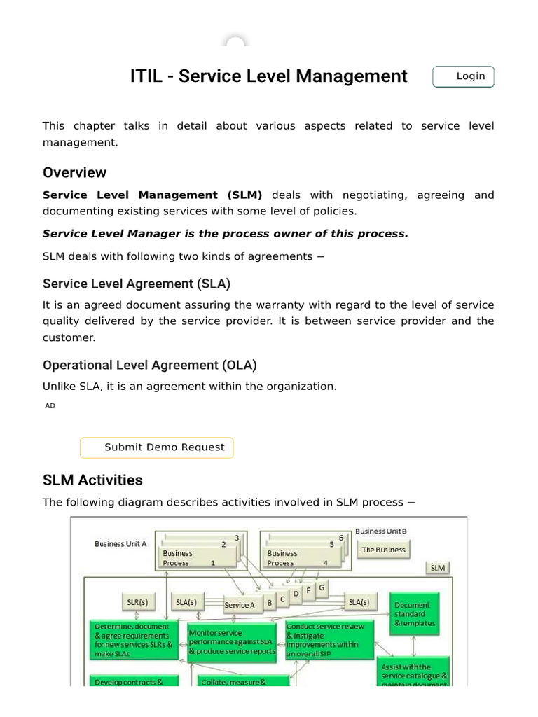CIM 302 Service Level Management | PDF | Business