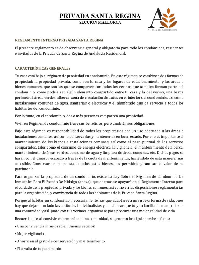 SR - Reglamento Interno | PDF