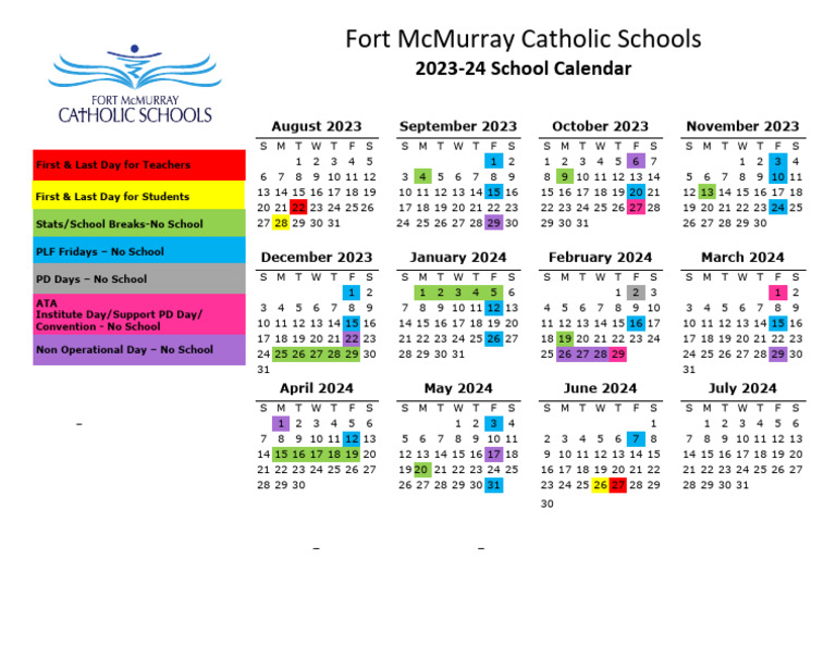 2023 24 School Calendar PDF