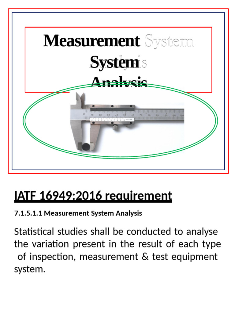 MSA Study | PDF