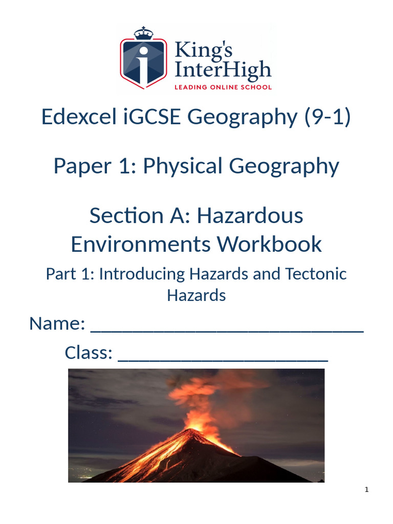 Hazardous Environments Part 1 Workbook | PDF