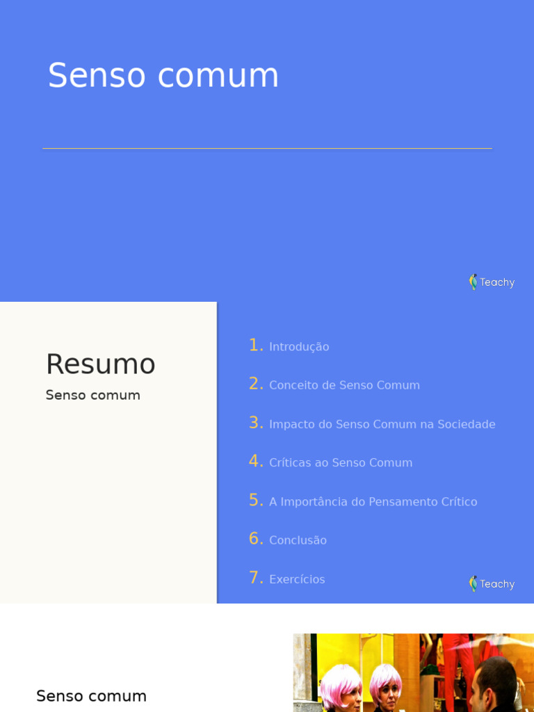 Slide Senso Comum | PDF